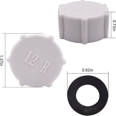 Couvercle de vanne de vidange Intex 11456 pour filtre à sable avec joint torique pour piscines hors sol