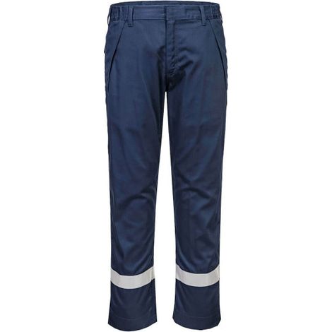 Pantalón resistente a la llama y a productos químicos FR417 33 pulgadas (talla 42) Azul Marino (1/2)