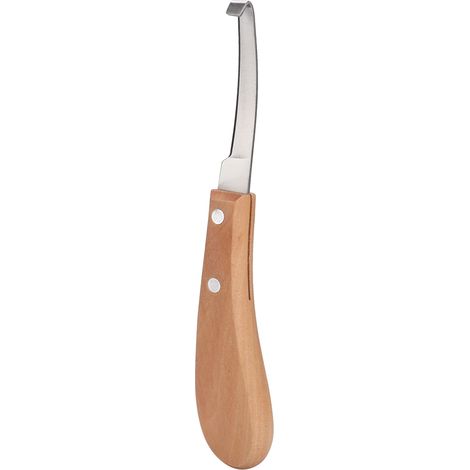 Hufmesser mit gerader Klinge aus Kohlenstoffstahl, Hufbearbeitungswerkzeug für Rinder und Pferde (Rechtshänder) (1/5)