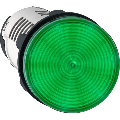Lampada spia Ø22 - verde - LED INTEGRATO - 230..240V - XB7EV03MP