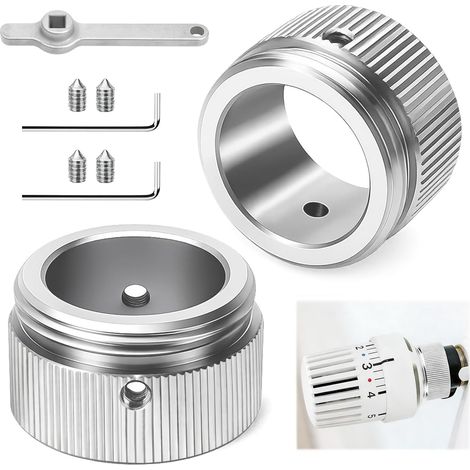 Lot de 2 Adaptateurs de Thermostat de Radiateur, M30 x 1,5 (1/5)