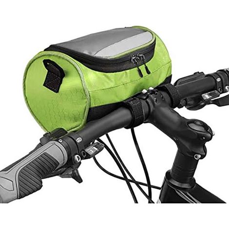 Sacoche de guidon vélo étanche avec support smartphone - Sacoche vélo adulte - Fixation guidon - Porte-téléphone vélo - Pochette avant pour vélo route, VTT et moto - 6,2 pouces (1/5)