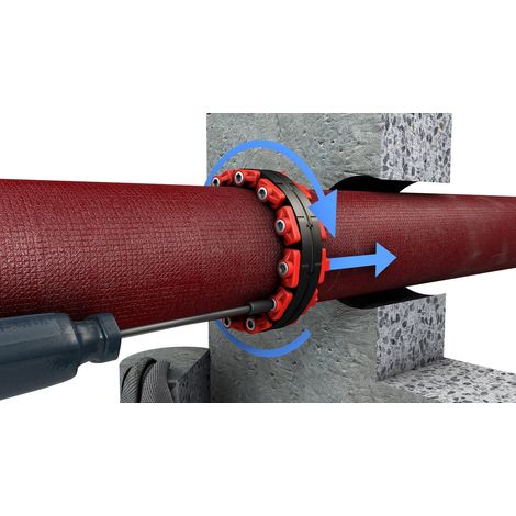 CR Gliederkette Typ DD GK-250, EPDM bis 5 bar, Breite: 70mm, EPDM / V2A (1/3)