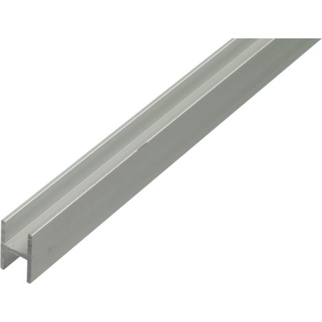 ALBERTS H-Profil für Spanplatten 16/19 mm, Alu silber elox., LxBxS 2000 x 22 x 30 x 1,5 mm (1/3)