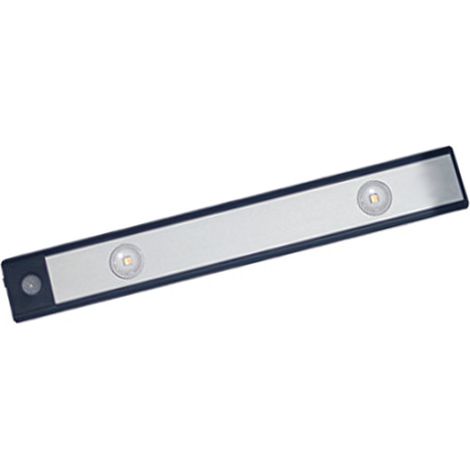 Lampe LED Dressing Ultra Plate Capteur Mouvement Rechargeable Sans Fil Noir 20cm/7,9in pour Placard Armoire (1/5)