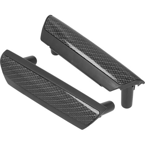 Paire de poignées intérieures avant gauche/droite 7H0867179, teinte carbone, remplacement compatibles T5 2009-2015, finition fibre noire, accessoire habitacle x2. (1/5)