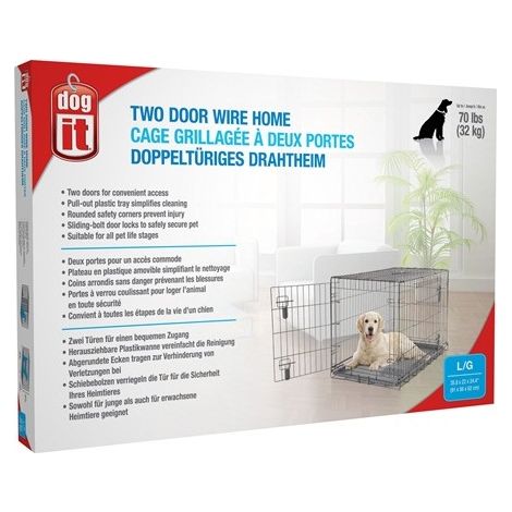 Cage Dogit 2 porte L 91x56x62 cm