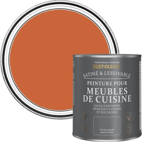 Peinture Orange pour Meubles de Cuisine, Finition Satinée - Thé Chaï 750ml (1/5)