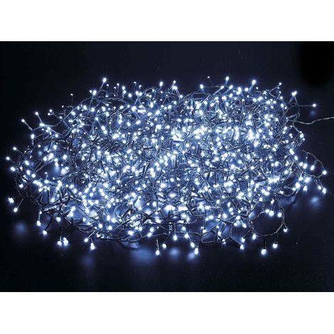 Luci di Natale Filo da 1000 Luci Led Color Bianco Freddo 25 Metri per Interni ed Esterni Luci per Albero di Natale (1/2)