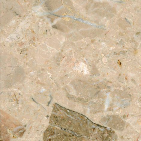 Marbre composite résine COMPOMARBLE BRECCIA AURORA - 60x30 cm - Brillant - - 60x30 cm - Brillant / Poli - boîte de m2