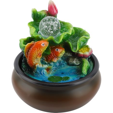 Eosnow Fontaine d'eau Feng Shui, ornements, fontaines, pour la maison, le salon, le bureau (1/5)