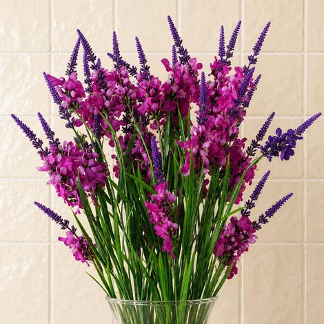 Pack of 6 x 80cm Dark Pink Larkspur Artifical Stem - Premium Quality (1/5)