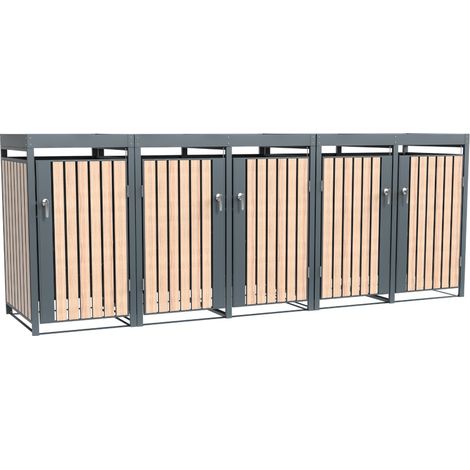 Westmann Metall Mülltonnenbox Planta 5x240 L Box pour (1/5)