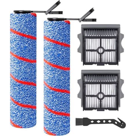 Rouleau de brosse de rechange et Filtre HEPA pour Tineco Floor One S7 Artist/stretch S6/SWITCH S6/S7 Stretch Ultra/S9 Artist/S6 stretch Lite/SWITCH S7 Stretch/Switch S6 Stretch Aspirateur (1/4)