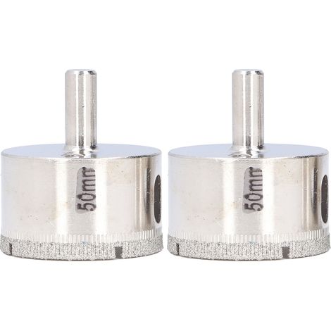 2 pièces trépan diamanté à trous, design découpé, haute dureté anti-abrasion, scie cloche en diamant pour perçage (1/5)