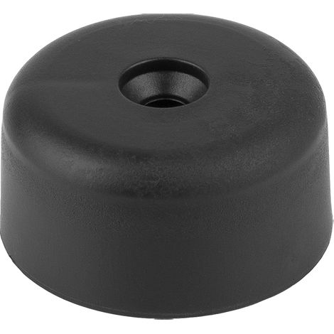 SANS MARQUE Glissière pour pied de meuble vissable O 50mm noir