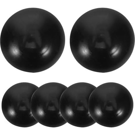 Capuchons de Bâton Remplaçables Lot 6, Protections Barres en Caoutchouc pour Trampoline, Bouchons Tubes Adaptés Barrière et Filet Trampoline Garçon Filles - (1/5)