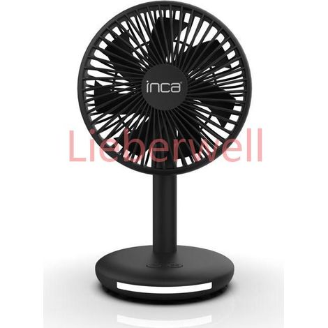 Ventilateur de table rechargeable , İnca , IMF,16B , 4 vitesses , Batterie 2000 mAh , Lumière LED , Silencieux (1/4)