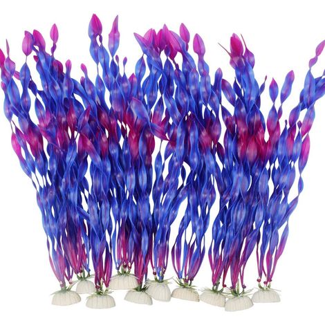 10 plantes aquatiques artificielles pour aquarium (1 pièce) - Algues vertes (1/5)
