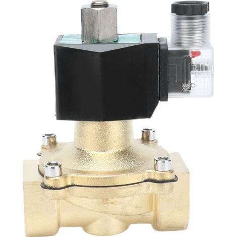 Zweiwege-Magnetventil aus Messing, glatte Oberfläche, einfache Installation, robust und langlebig, normalerweise offen, 380 V Wechselstrom (1/5)