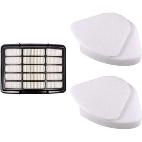 Kit de filtres pour aspirateurs Shark Navigator Lift-Away NV360, NV350, NV351, NV352, NV355, NV356E, NV357, NV370, NV391, UV440, UV490, UV540, XFF350 et XHF350 : 2 filtres en mousse + 1 filtre HEP (1/4)
