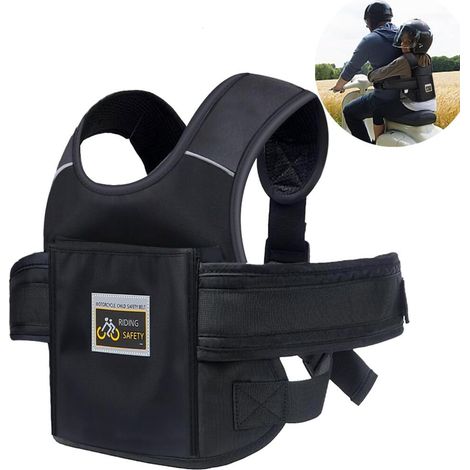 Children's Motorcycle Safety Belt Harness Motorcycle Harness Breathable Adjustable Material Sturdy (1/5)