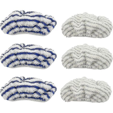 Ensemble de 6 chiffons de nettoyage en microfibre pour fer à vapeur Rowenta CleanSteam ZR005801, lavables (1/5)