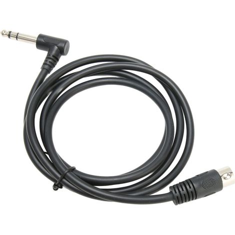 Câble MIDI 5 broches 6.35mm mâle à DIN droit 1.5 mètre pour équipement audio (1/5)