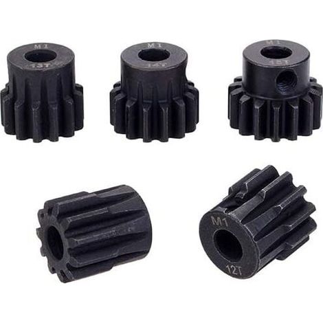 5PCS M1 5mm 11T 12T 13T 14T 15T Pignon Moteur pour 1/8 Rc Voiture brossé Moteur brushless (1/5)