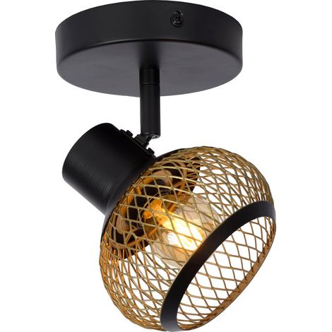 Plafonnier-applique LUCAS doré noir 1xE14 40W Lucide (1/4)