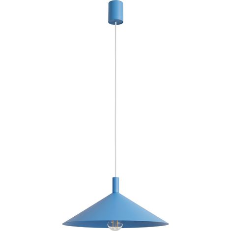 Suspensions Nox acier bleu ciel 1xE27 40cm Sollux (1/5)