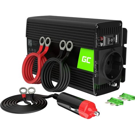 [NEUWERTIG] B-Ware Green Cell Wechselrichter INV03DE Spannungswandler 500W 12V - 230V (1/2)