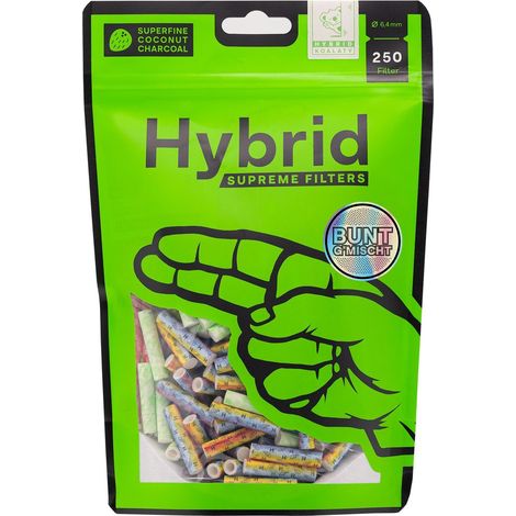 Hybrid Supreme Filter 6,4 mm, 250 Stück, verschiedene Farben