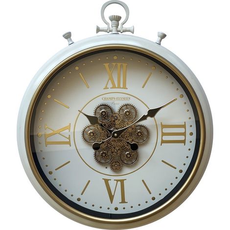 61cm Wall Gear Clock for Living Room/Hallway/Dining Room - Metal - L9 x W52 x H61 cm