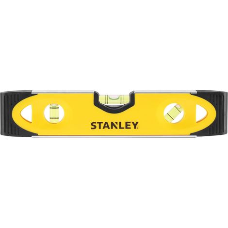 Niveau Torpedo - Bimaterial - Magnetisch - 23 cm - 3 Flaschen - STANLEY, 0-43-511 (1/5)