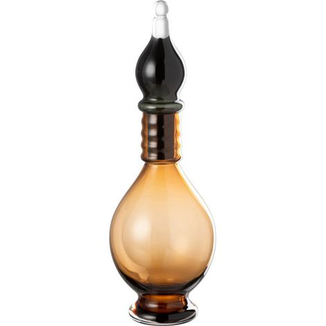Vase Bouchon Fiole en Verre "Jo" 40cm Marron (1/3)