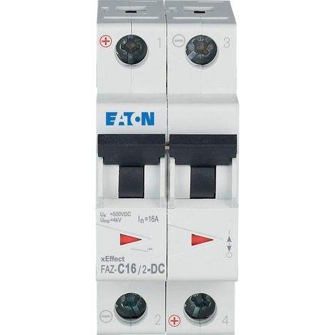 Disjoncteur CC bipolaire FAZ-C16/2-DC