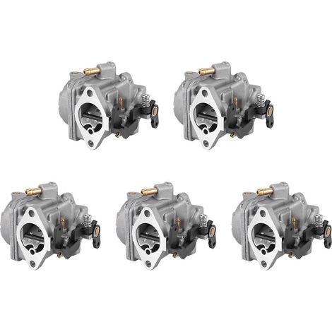 Carburateur pour moteur de bateau 5X 3303-8M0053668 pour moteur hors-bord Mercury Mercruiser Quicksilver 4 temps 6 CV (1/5)