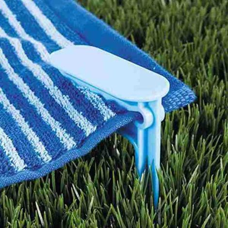 18 couleurs : voir photo. Matière : pince à serviette de plage en plastique, tapis de camping, panneau décoratif d’extérieur.