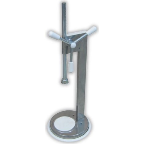 Tappatrice a colonna a cremagliera in acciaio zincato per tappi bottiglie