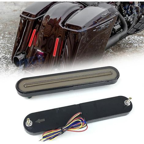 Feu arrière à LED avec clignotant, feu stop et feu de position pour moto, garde-boue arrière universel, camion ou remorque. (1/5)