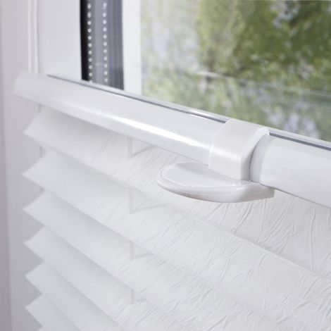 Tende pieghettate beige in poliestere (1/5)