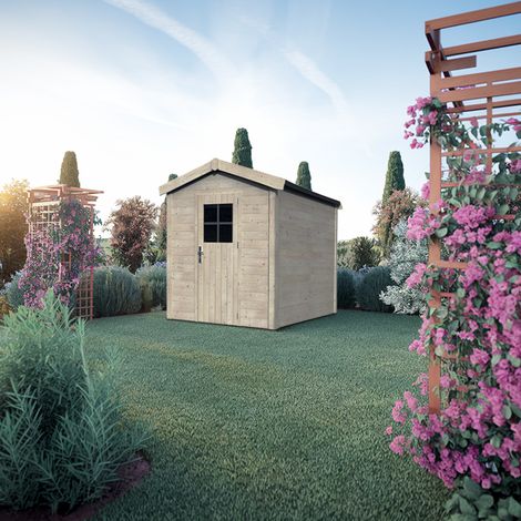 Casetta in legno da giardino rettangolare 216x214cm
