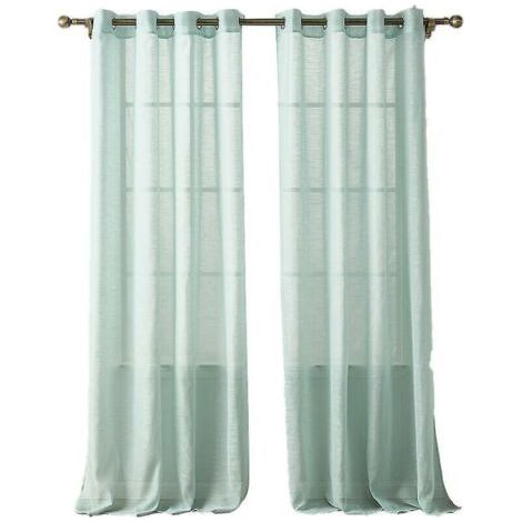 FENOPLASTICArideau voile 140x220cm rayure avec boutonnière élégant rideau grande hauteur paravent salon chambre baie vitrée W décoration porte et fenêtre