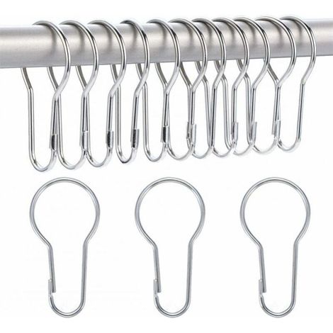 40 Pack Shower Curtain Rings Hanging Hooks for Sorting and Organizing (1/5)