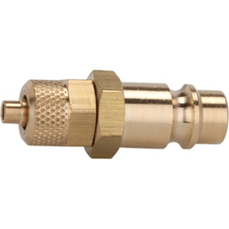 Riegler Nippel für Kupplungen NW 7,2 - NW 7,8, MS blank, für Schlauch 6x4 (1/2)