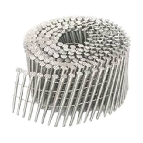 SCAB Pointes en rouleaux plats 16° spiralées galvanisées 5µ - 3,1 mm - x 4500 - 90 mm