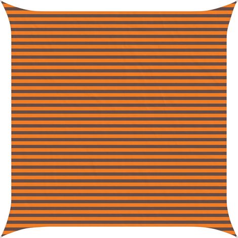 vidaXL Vela da ombra solare Arancione e Marrone 4,5 x 4,5 m