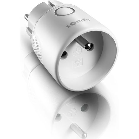 SOMFY 1822617 - Prise télécommandée ON/OFF io intérieure type E - Compatible app TaHoma