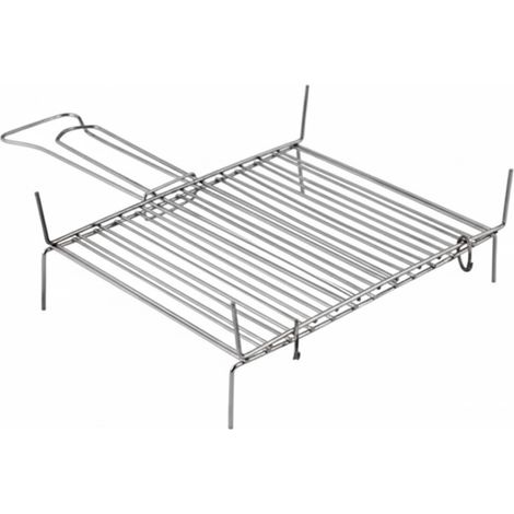 GRIGLIA DOPPIA A BARRE VERTICALI  cm.25x25 11 barre